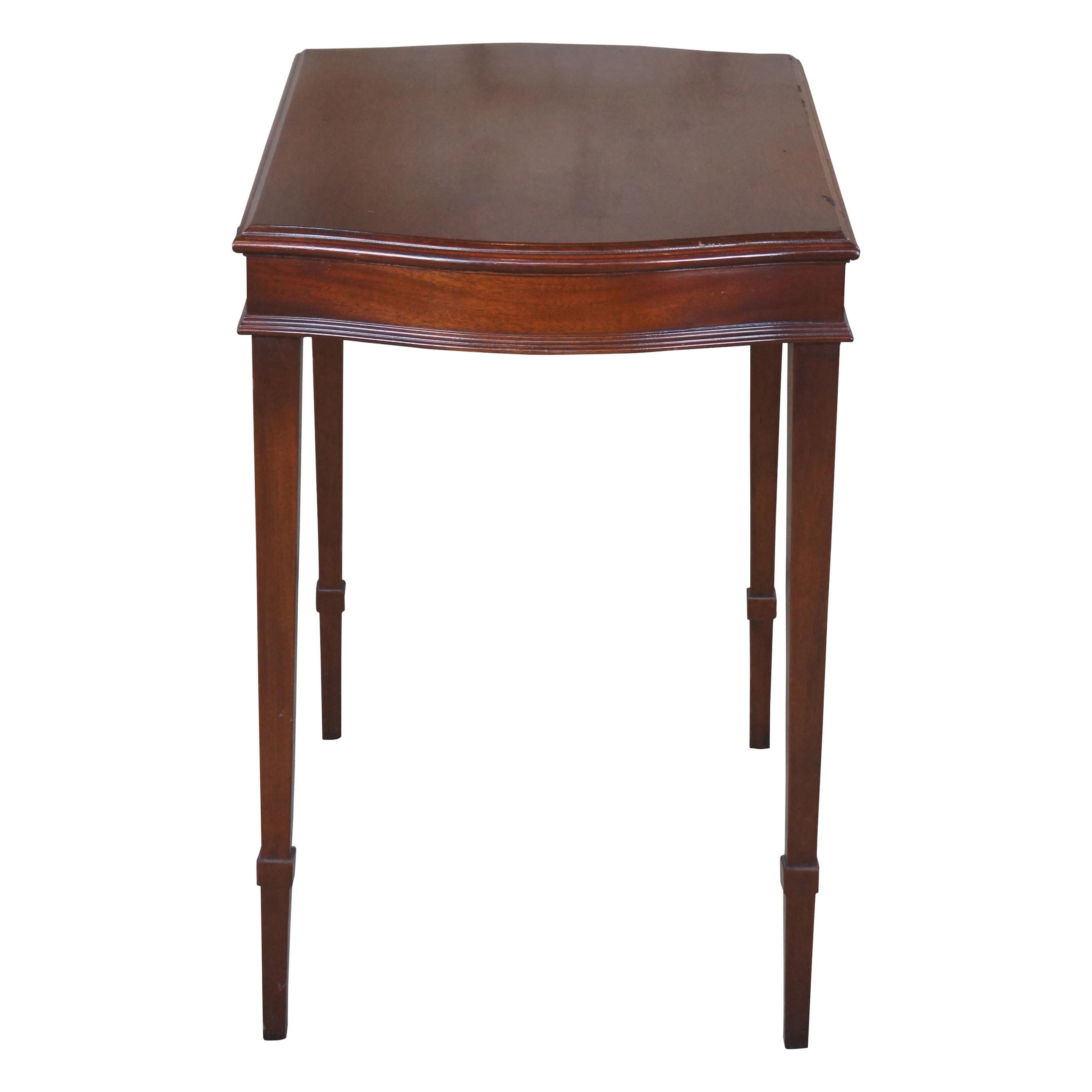 Vintage Zangerle & Peterson Sheraton Style Mahogany Side Accent Table Chicago