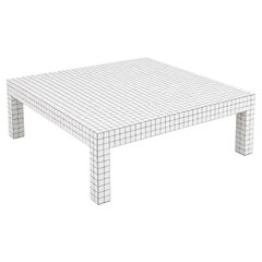Vintage Zanotta Quaderna Square Coffee Table by Superstudio, Italy, circa 1970s
