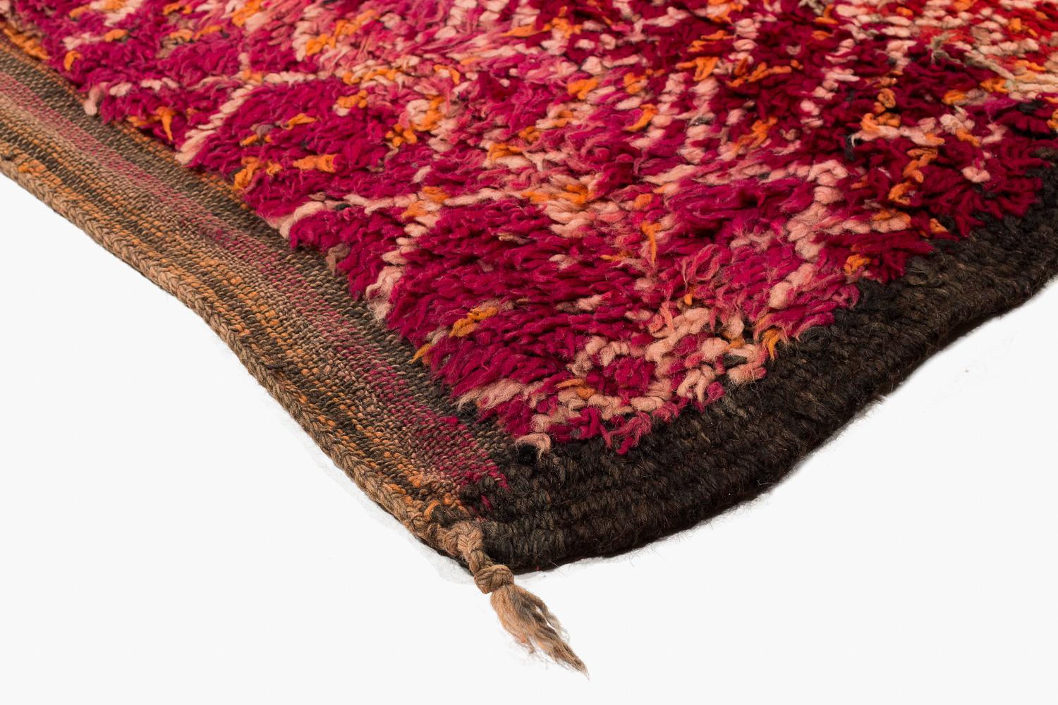 Hand-Woven Vintage Zayan Moroccan Rug