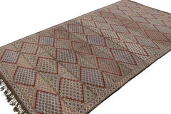 Vintage Zayane Moroccan Kilim in Polychromatic Tribal Patterns by Rug & Kilim