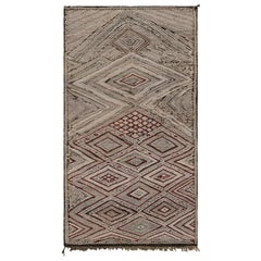 Kilim marocchino vintage Zayane con motivi tribali policromi di Rug & Kilim