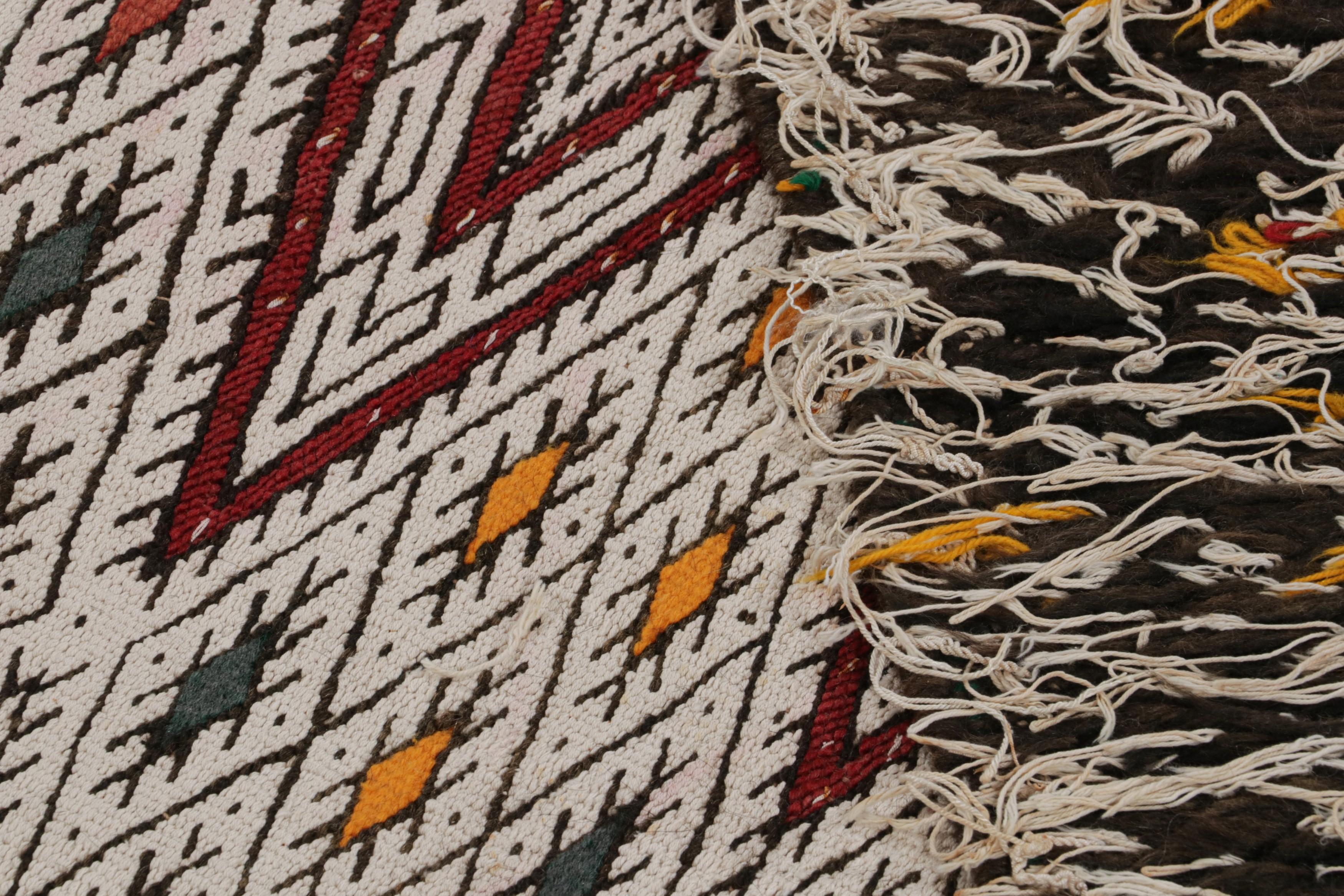 Vintage Zayane Moroccan Kilim with Polychromatic Tribal Patterns by Rug & Kilim For Sale 1
