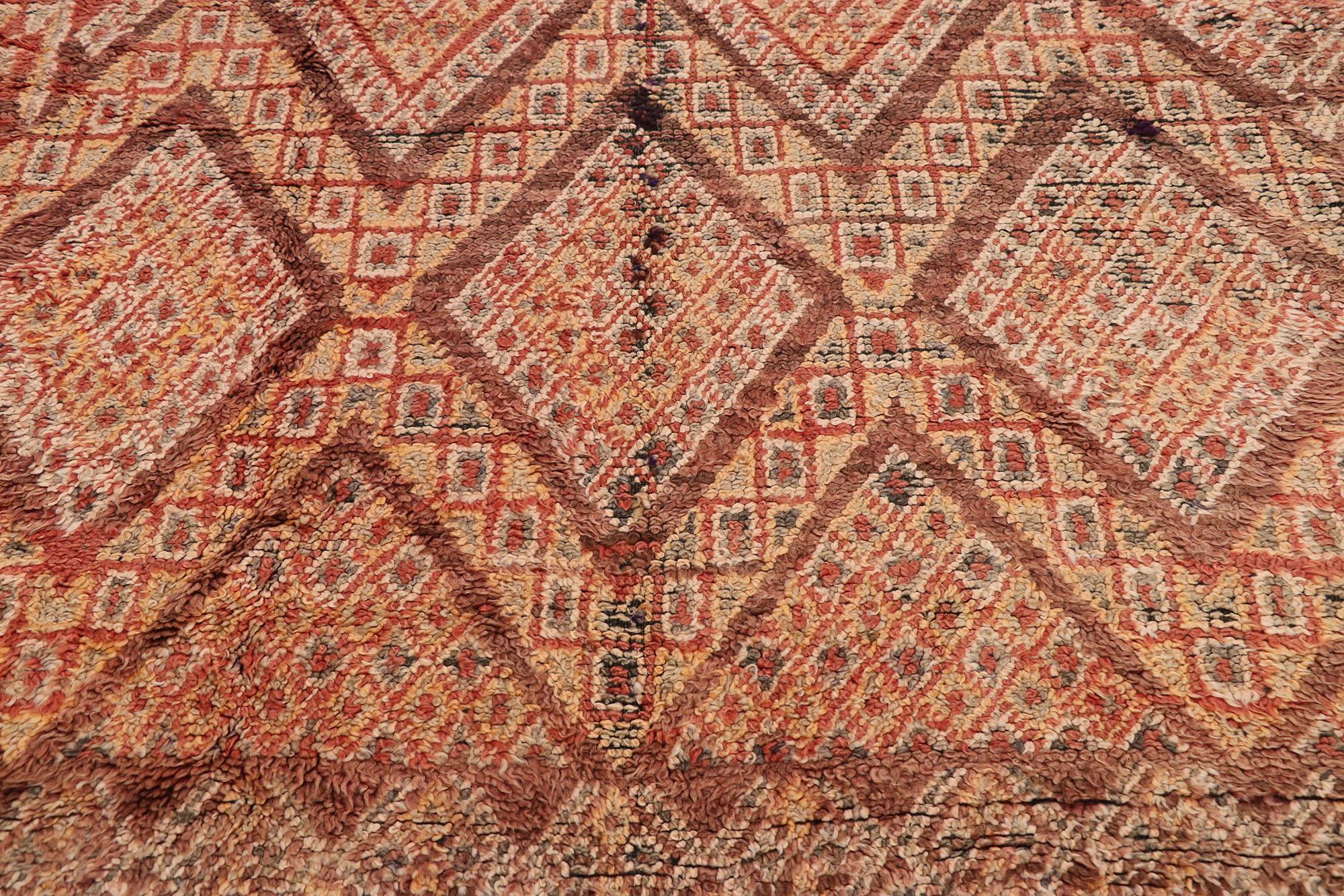 Marokkanischer Beni MGuild-Teppich von Berberbäumen aus Marokko (Handgeknüpft) im Angebot