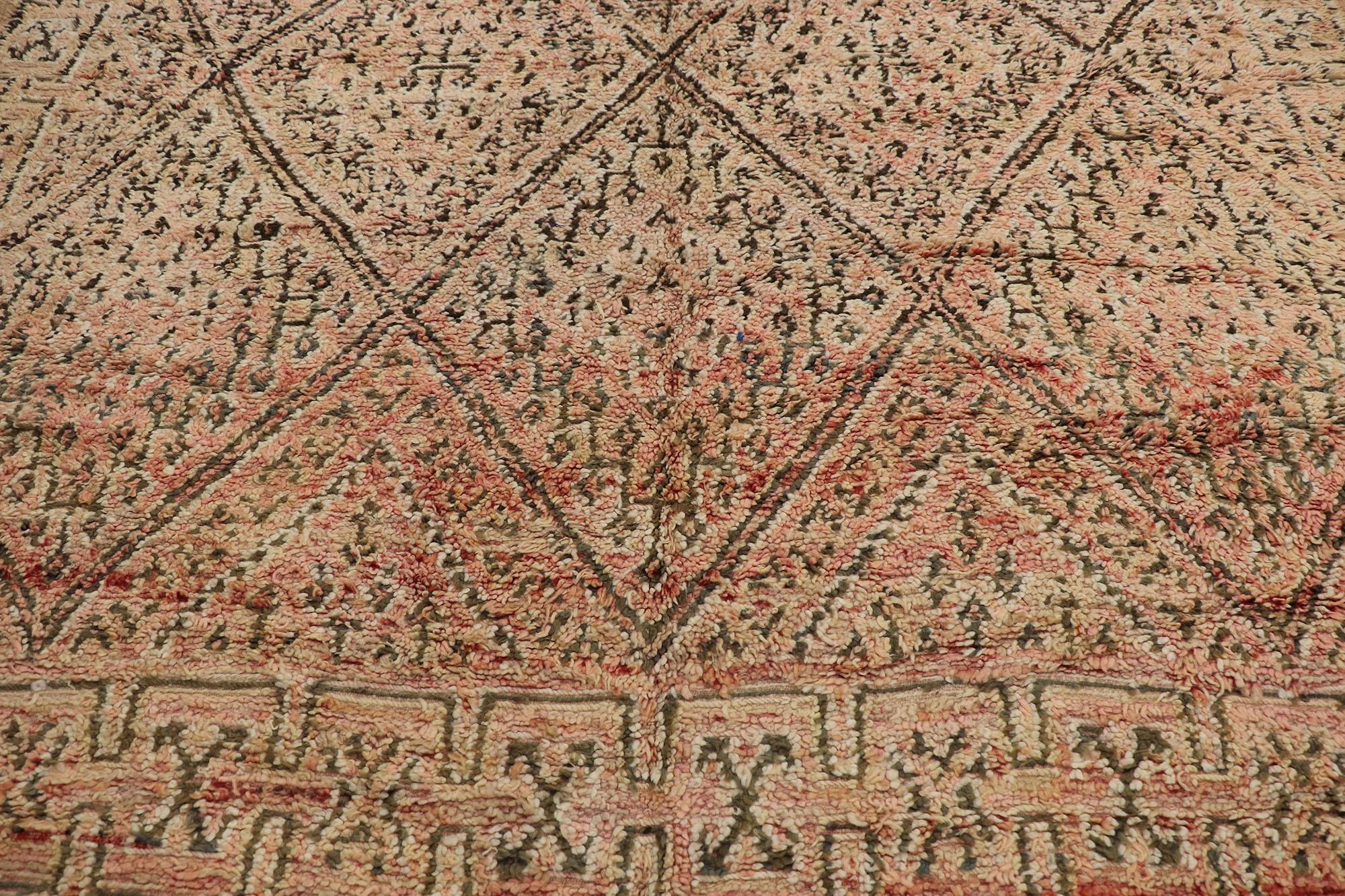 Hand-Knotted Vintage Zayane Moroccan Rug by Berber Tribes of Morocco For Sale