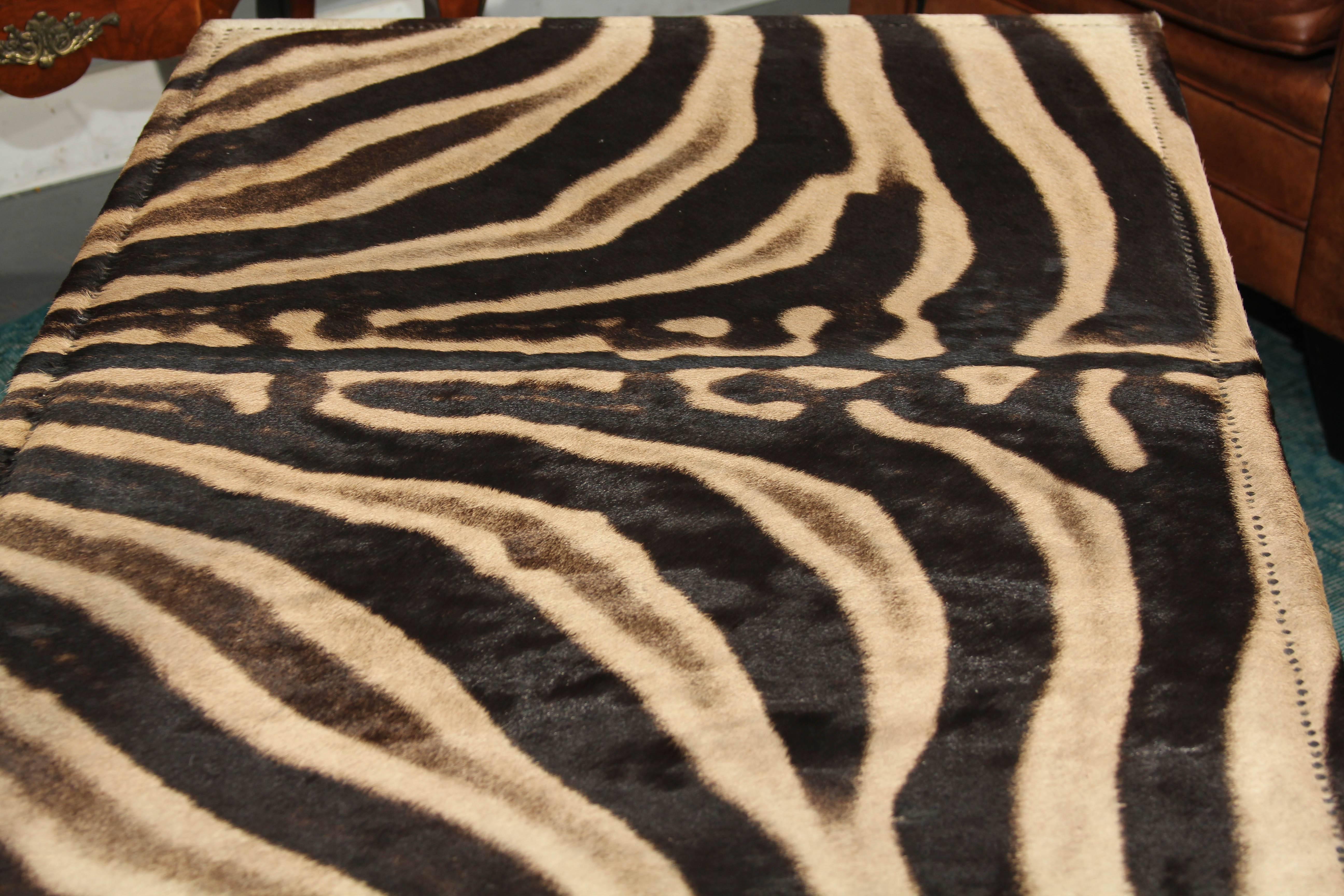 zebra coffee table