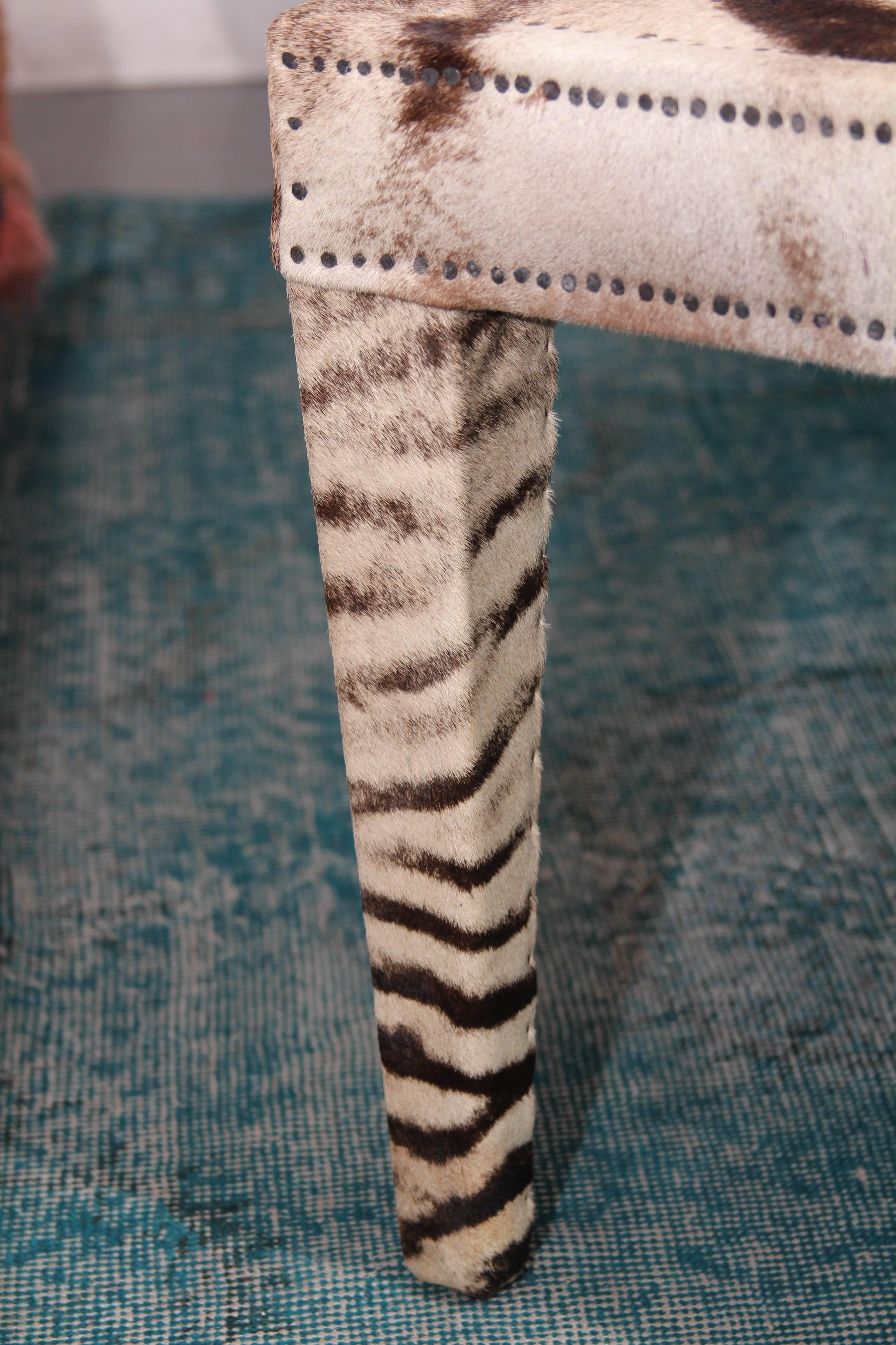 Vintage Zebra Hide Coffee or Cocktail Table at 1stDibs zebra table