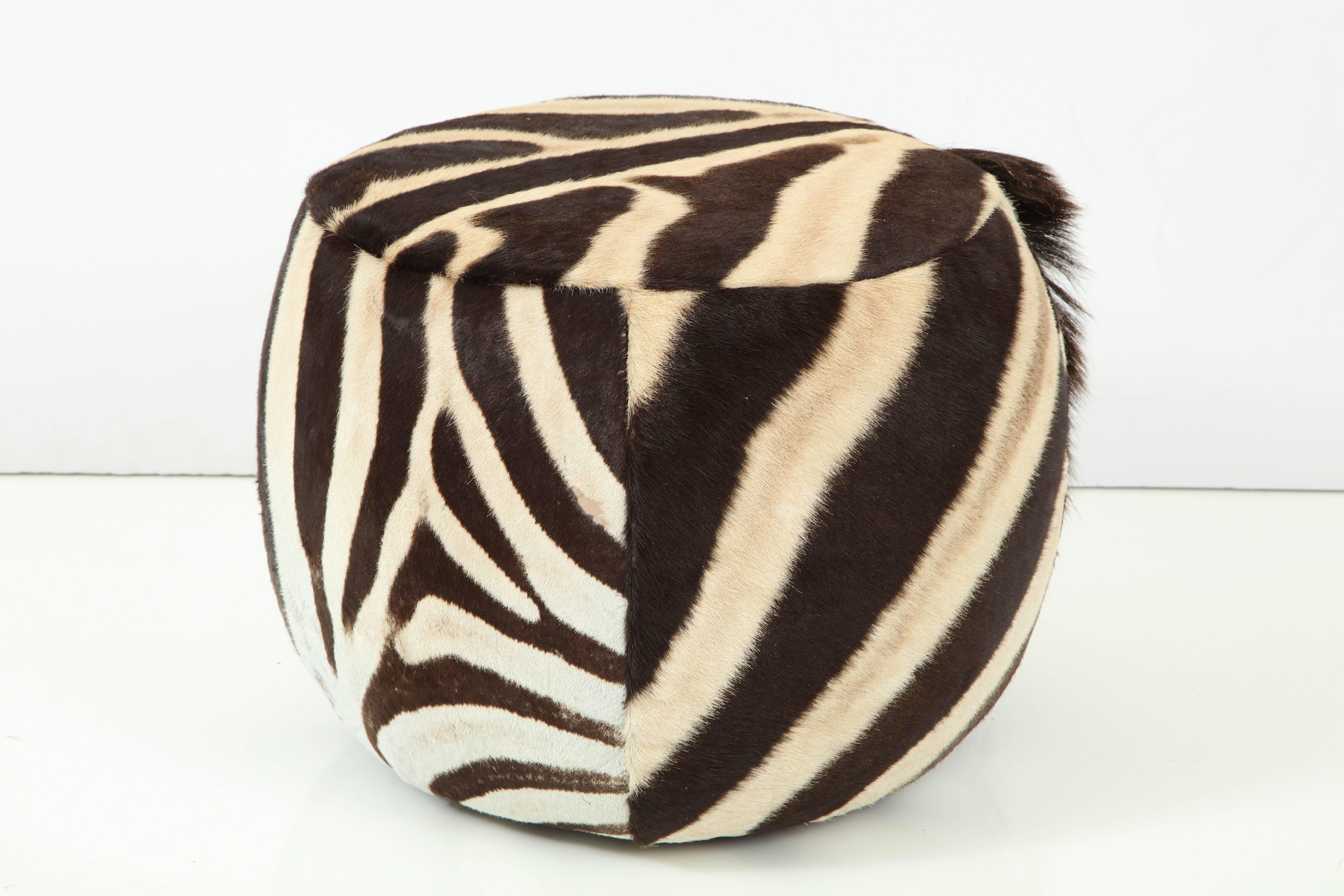 zebra ottomans for sale