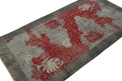 Vintage Zeki Müren Art Deco rug, with Abstract patterns, from Rug & Kilim