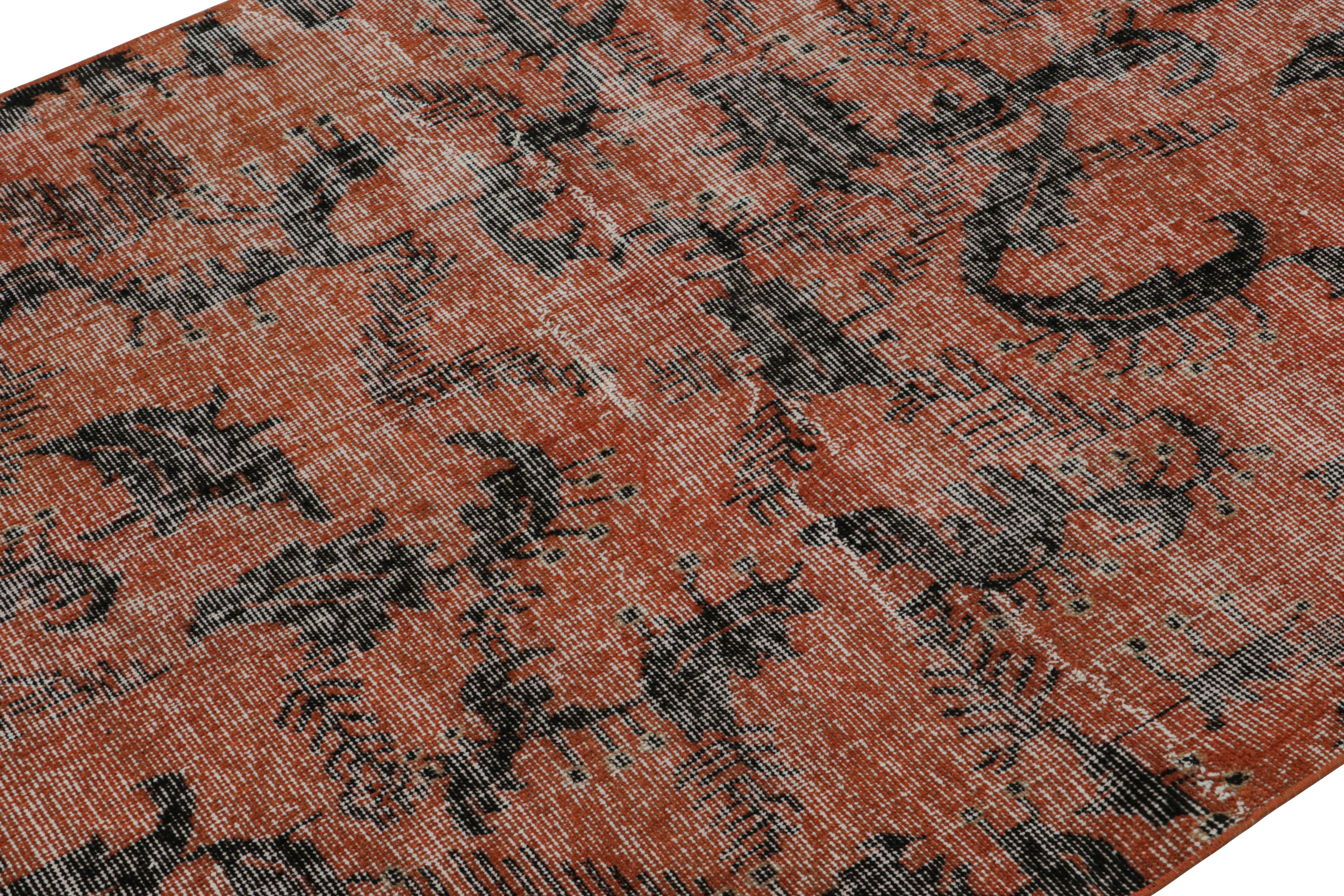 Turkish Vintage Zeki Müren Art Deco Rug with All-Over Abstract Patterns from Rug & Kilim For Sale