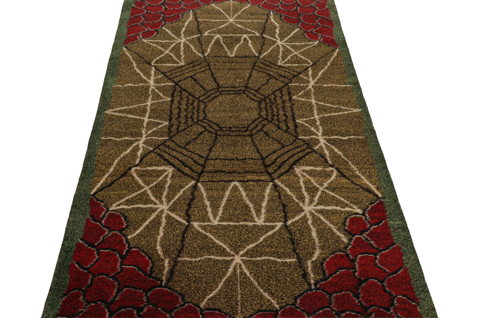 Vintage Zeki Müren Art-Deco-Teppich mit geometrischen Mustern, von Rug & Kilim (Art déco) im Angebot