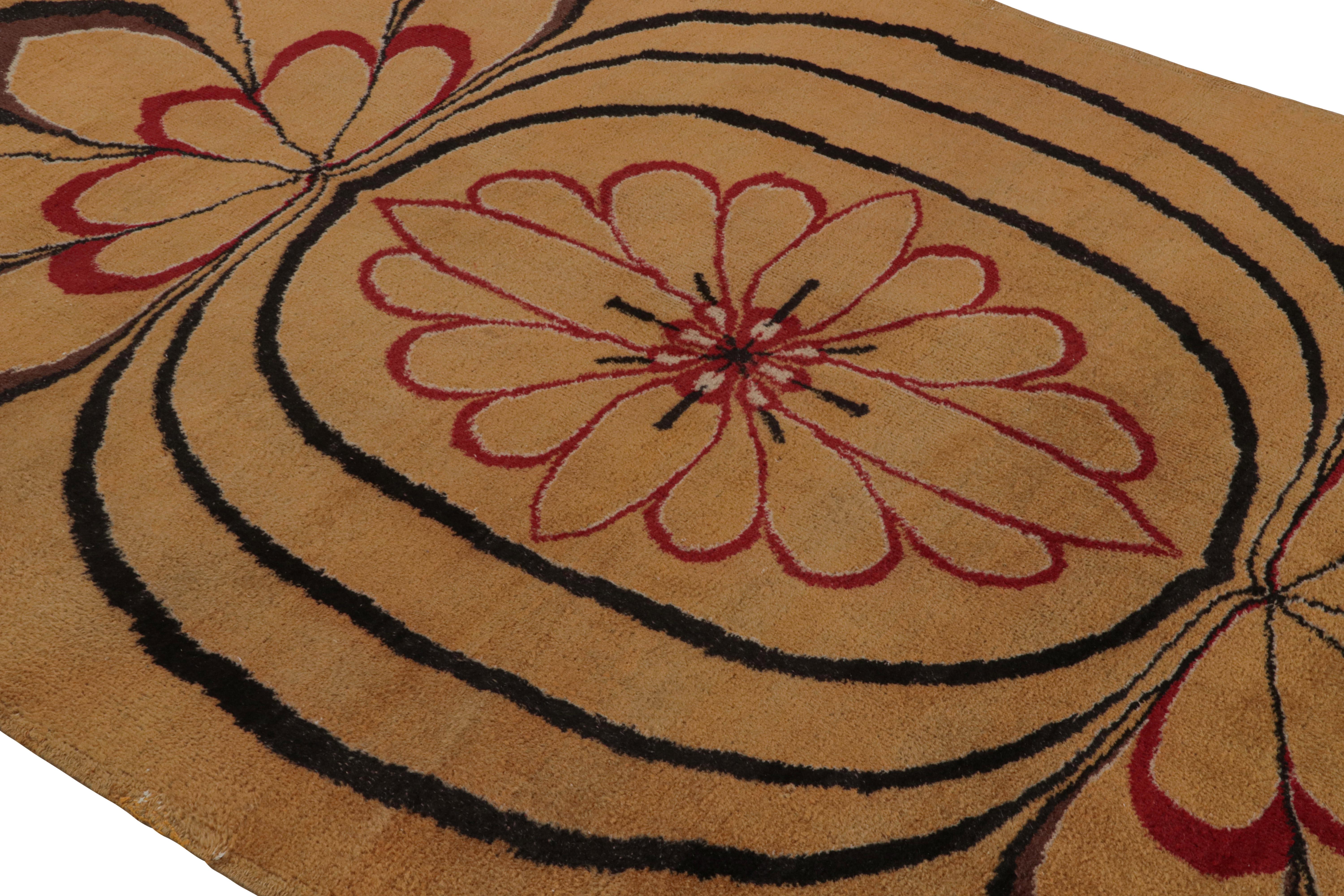 Vintage Zeki Müren Art Deco Teppich, mit Geometrischen Mustern, von Rug & Kilim (Türkisch) im Angebot