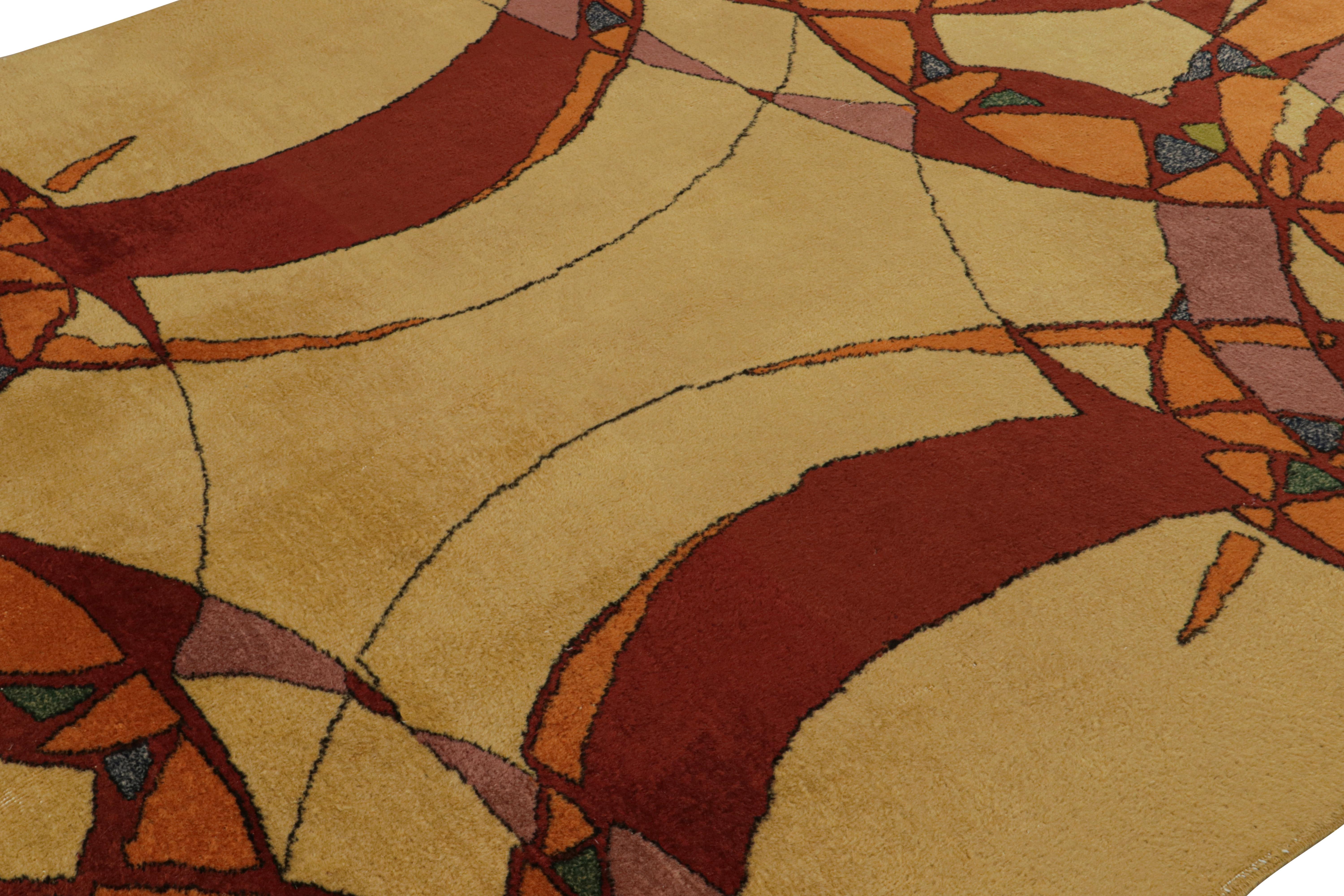 Vintage Zeki Muren Art Deco Teppich, mit Geometrischen Mustern, von Rug & Kilim (Türkisch) im Angebot