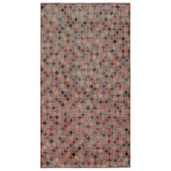 Vintage Zeki Müren Art-Deco-Teppich mit geometrischen Mustern, von Rug & Kilim