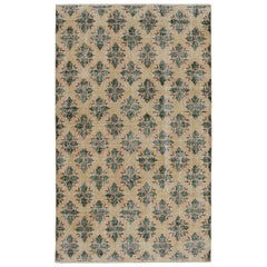 Vintage Zeki Müren Art-Deco-Teppich mit geometrischen Mustern, von Rug & Kilim