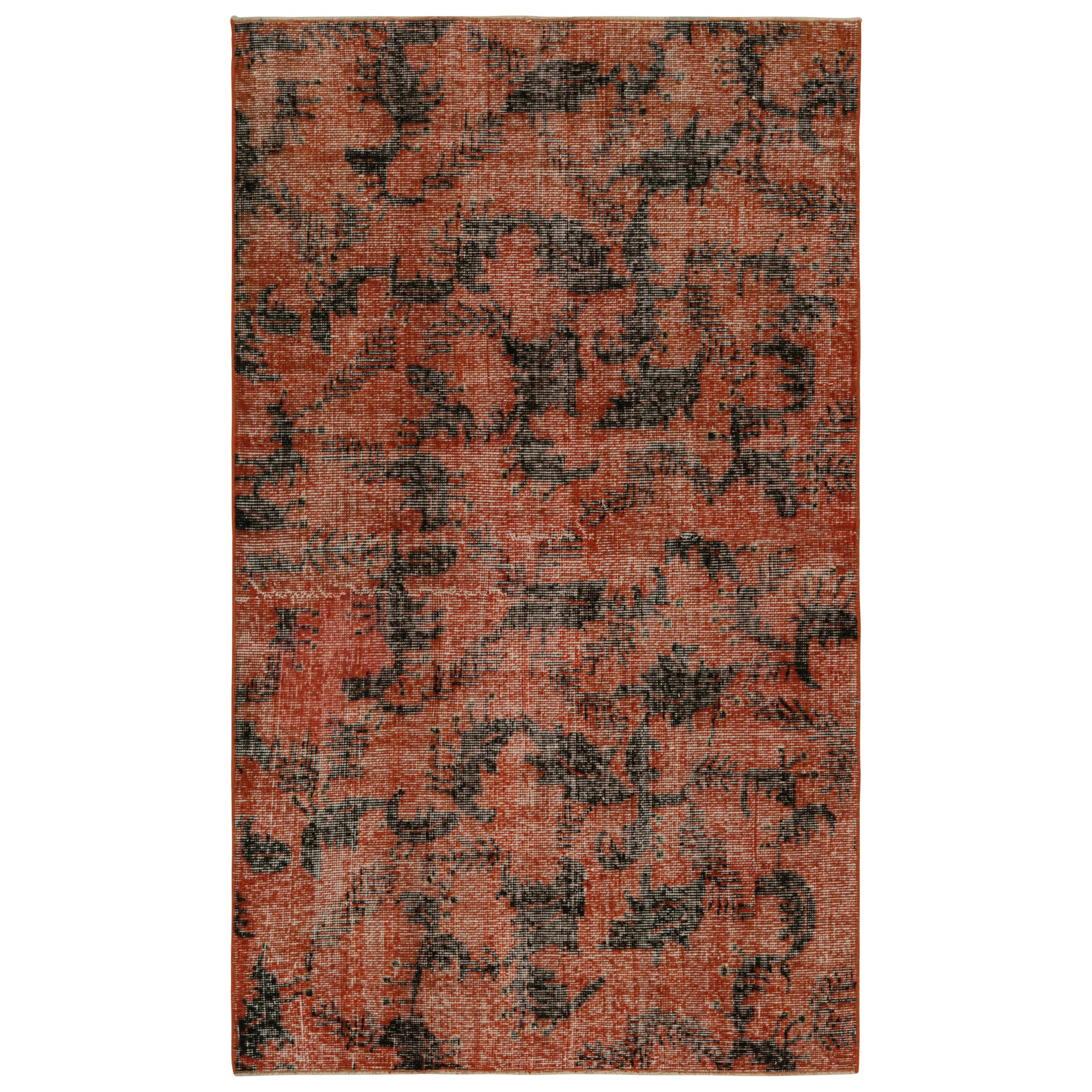 Vintage Zeki Müren Art-Deco-Teppich mit geometrischen Mustern, von Rug & Kilim