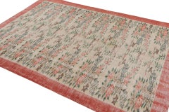 Vintage Zeki Müren European Style Rug, with Floral Patterns, form Rug & Kilim