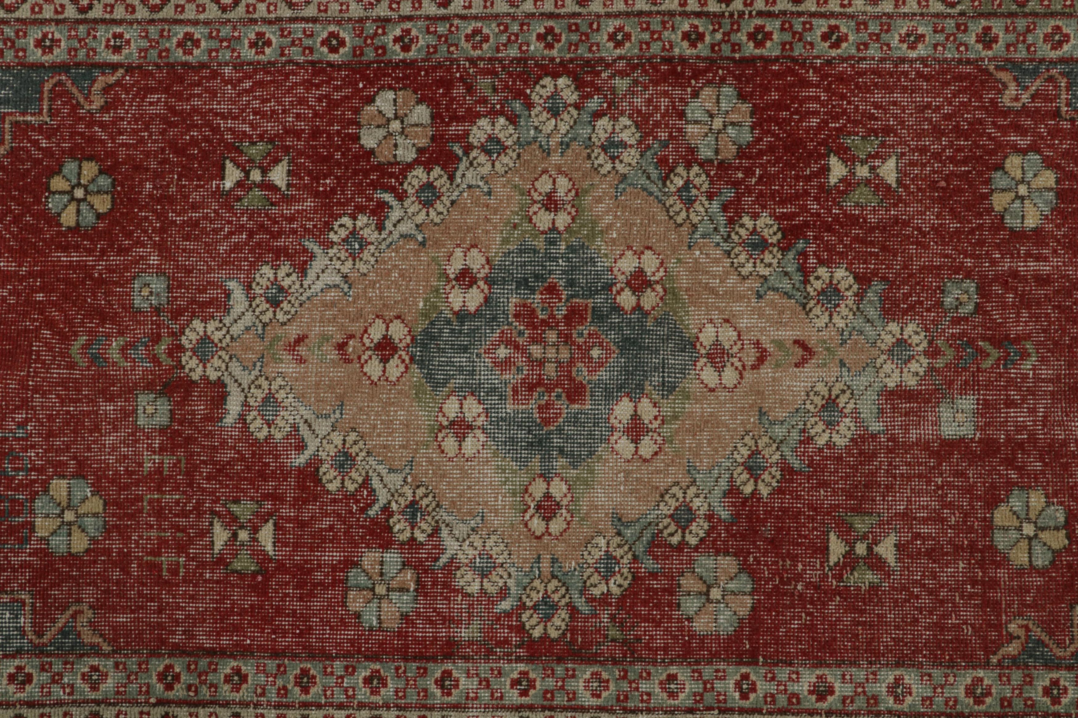 Mid-20th Century Vintage Zeki Muren Persian-inspired rug in Beige-Brown, from Rug & Kilim For Sale