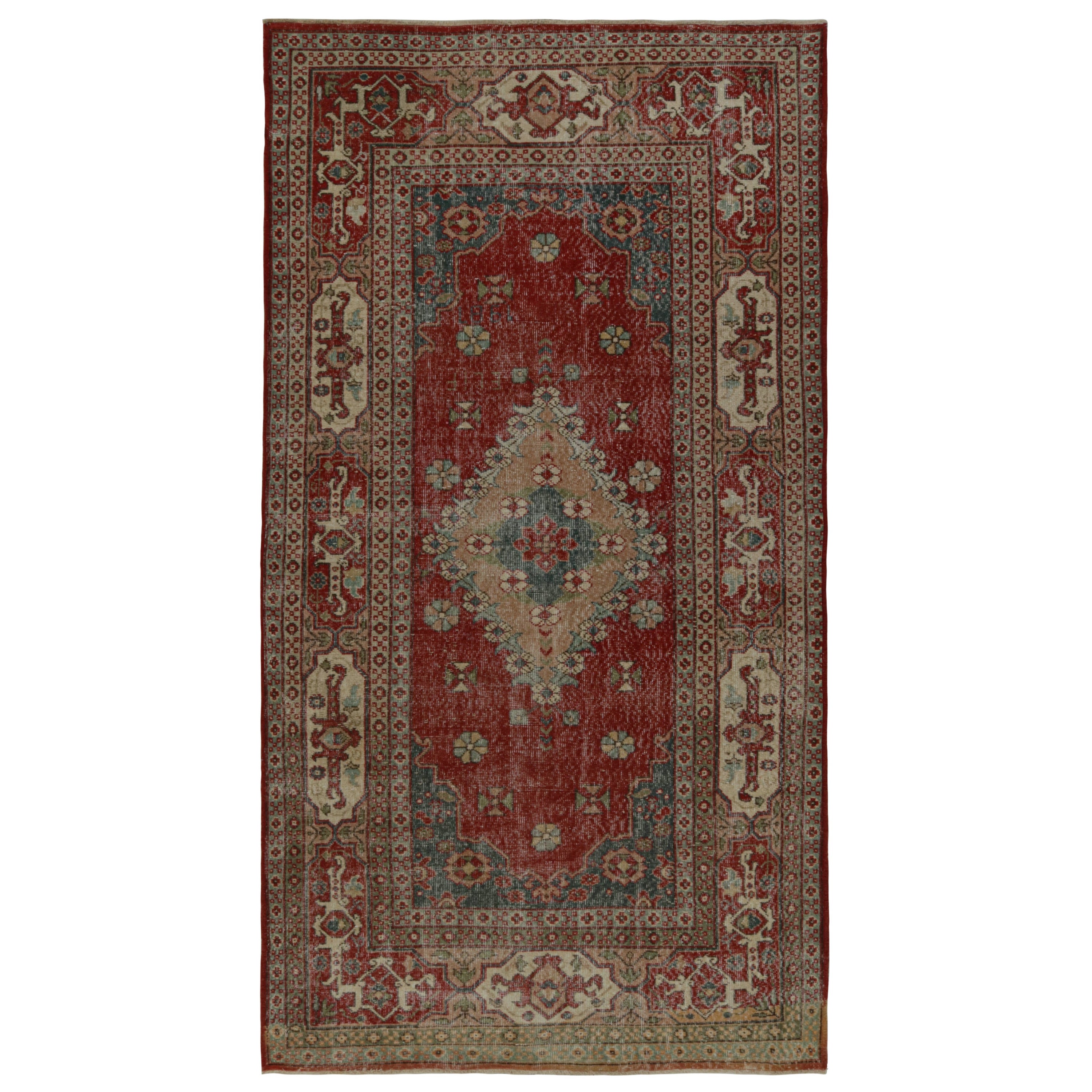 Persisch inspirierter Vintage-Teppich Zeki Muren in Beige-Braun von Rug & Kilim