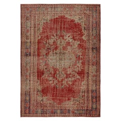 Alfombra vintage de estilo persa Zeki Müren con medallón central, de Rug & Kilim