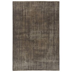 Tappeto a tinta unita Zeki Müren vintage, grigio, da Rug & Kilim