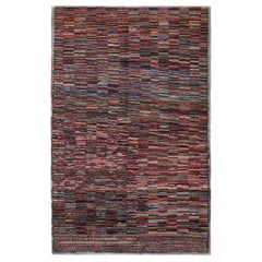 Polychromer Vintage-Teppich aus Zeki-Wandteppich, mit geometrischen Mustern, von Rug & Kilim