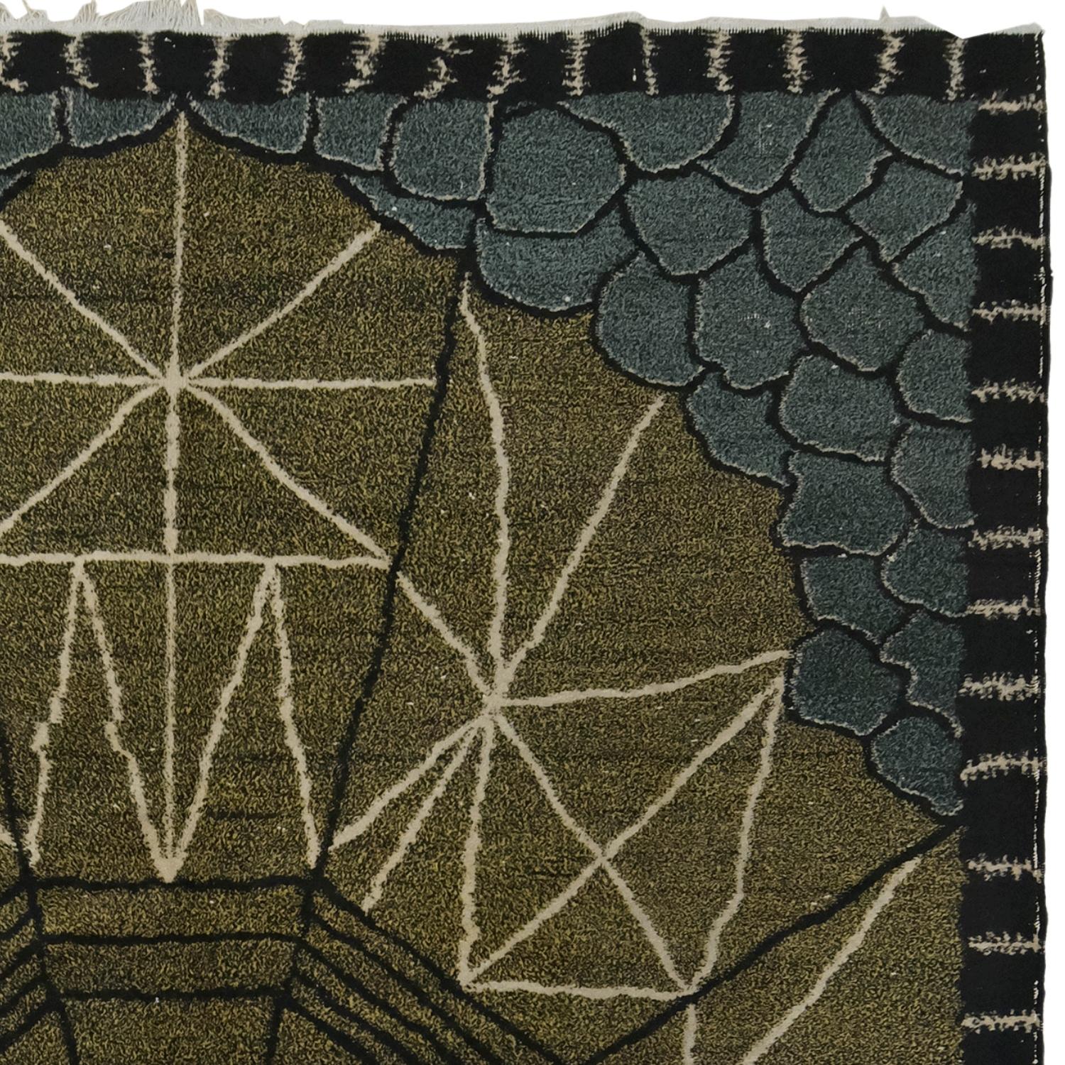 Tapis vintage Zeki Muren - Tapis ancien en laine turque Zeki Muren Bon état - En vente à Sultanahmet, 34
