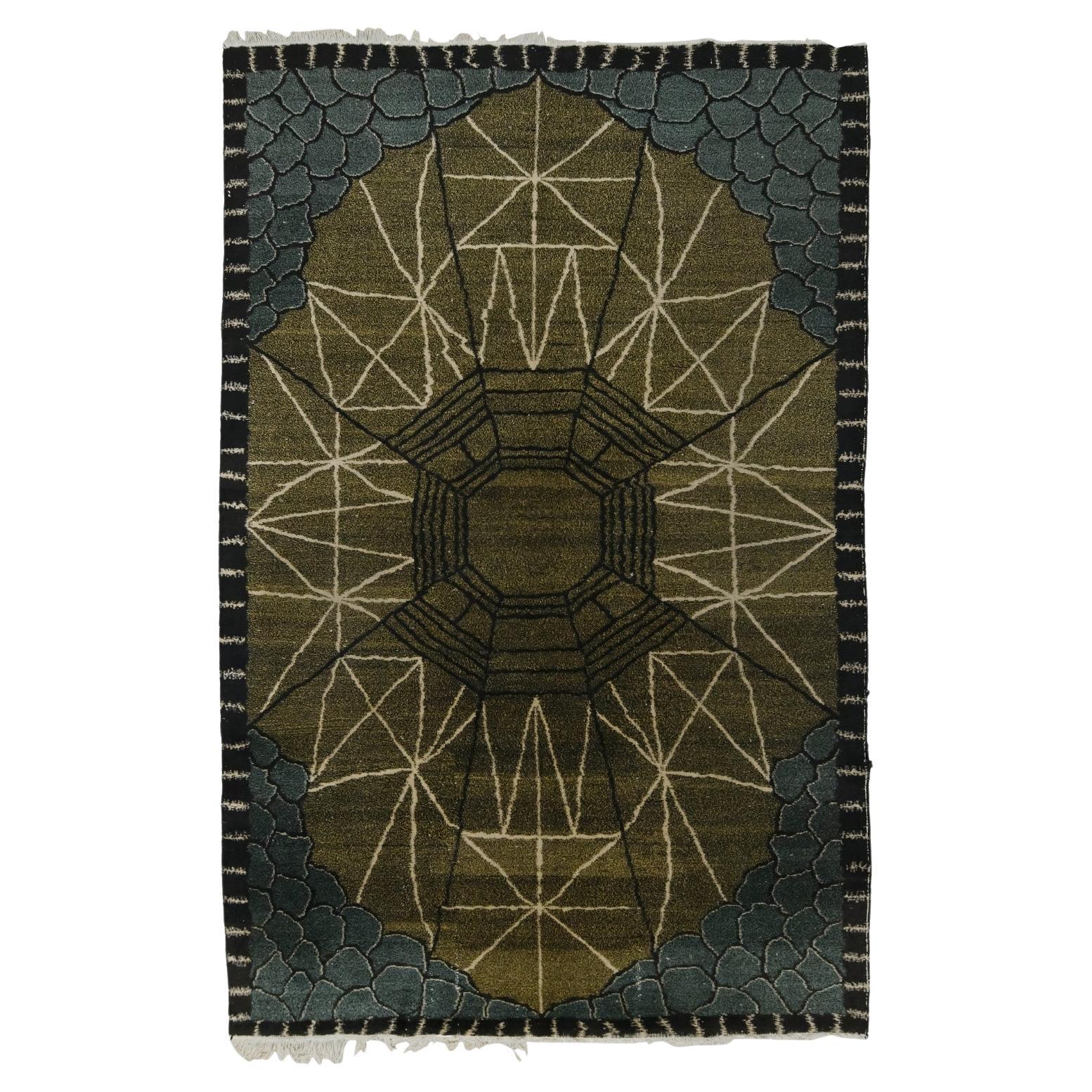 Tapis vintage Zeki Muren - Tapis ancien en laine turque Zeki Muren
