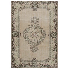 Tappeto vintage Zeki Muren in beige e marrone di Rug & Kilim