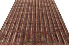 Vintage Zeki Muren Rug in Beige, Red and Blue Geometric Pattern from Rug & Kilim
