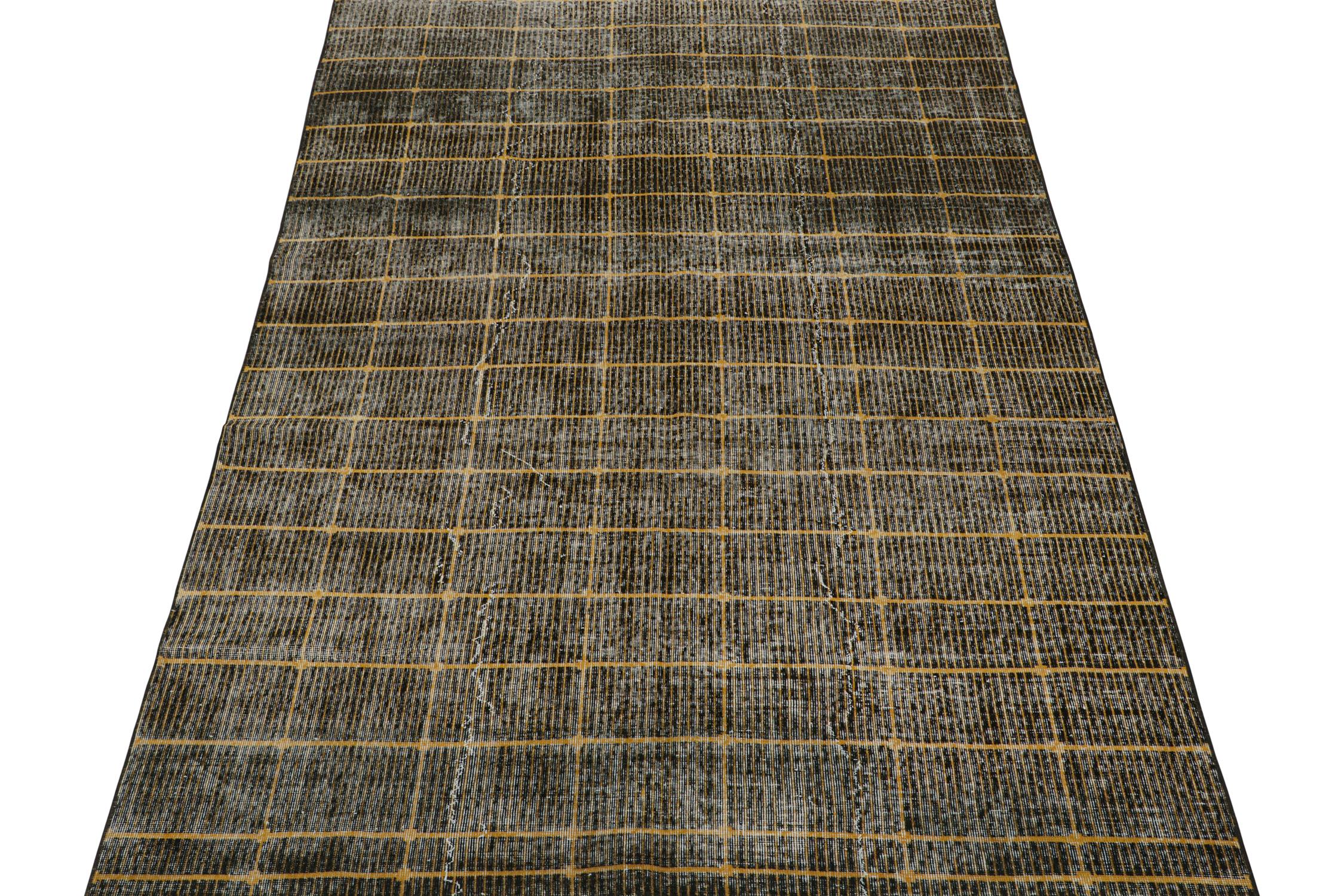 Dieser 6x10 große Vintage-Teppich ist ein Neuzugang in der Mid-Century Pasha Collection'S von Rug & Kilim. Diese Linie ist ein Gedenken, mit seltenen Kurationen, die unserer Meinung nach von dem multidisziplinären türkischen Designer Zeki Müren