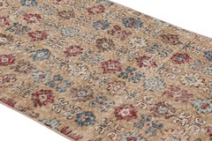 Vintage Zeki Múren Rug in Brown with Colorful Floral Pattern from Rug & Kilim