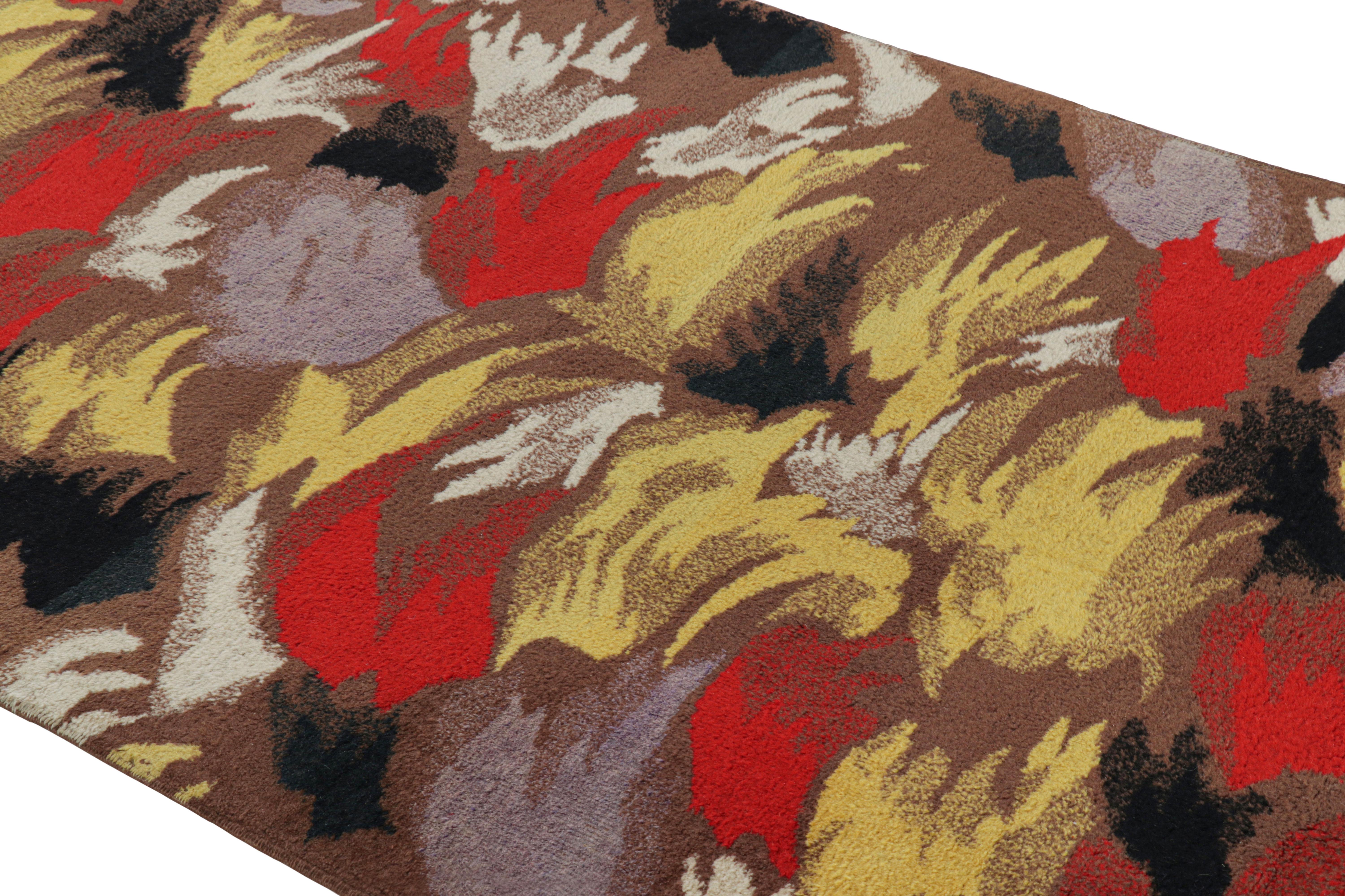 Hand-knotted in wool circa 1960-1970, this 5x9 vintage rug is an exciting new piece in our Mid-Century Pasha Collection—a rare curation believed to hail from mid-century Turkish artist and icon Zeki Müren. 

On The Design:

The upper-left corner