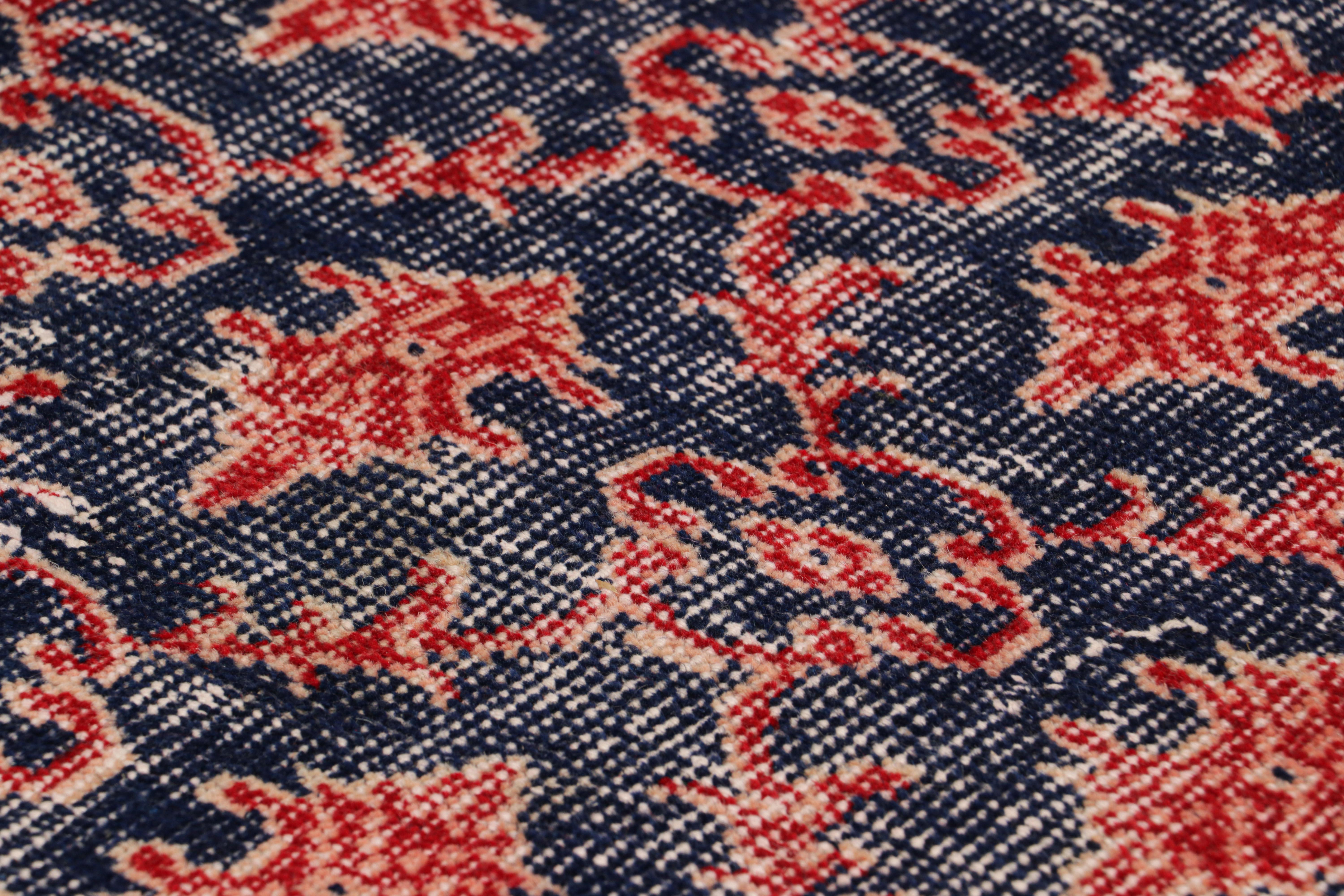Hand-knotted in wool and originating from Turkey circa 1960 – 1970, this 3x4 vintage Zeki Müren rug is a unique addition to the Rug & Kilim Collection for its unusual colors and geometric patterns across the field. 

On the Design: 

Admirers of the