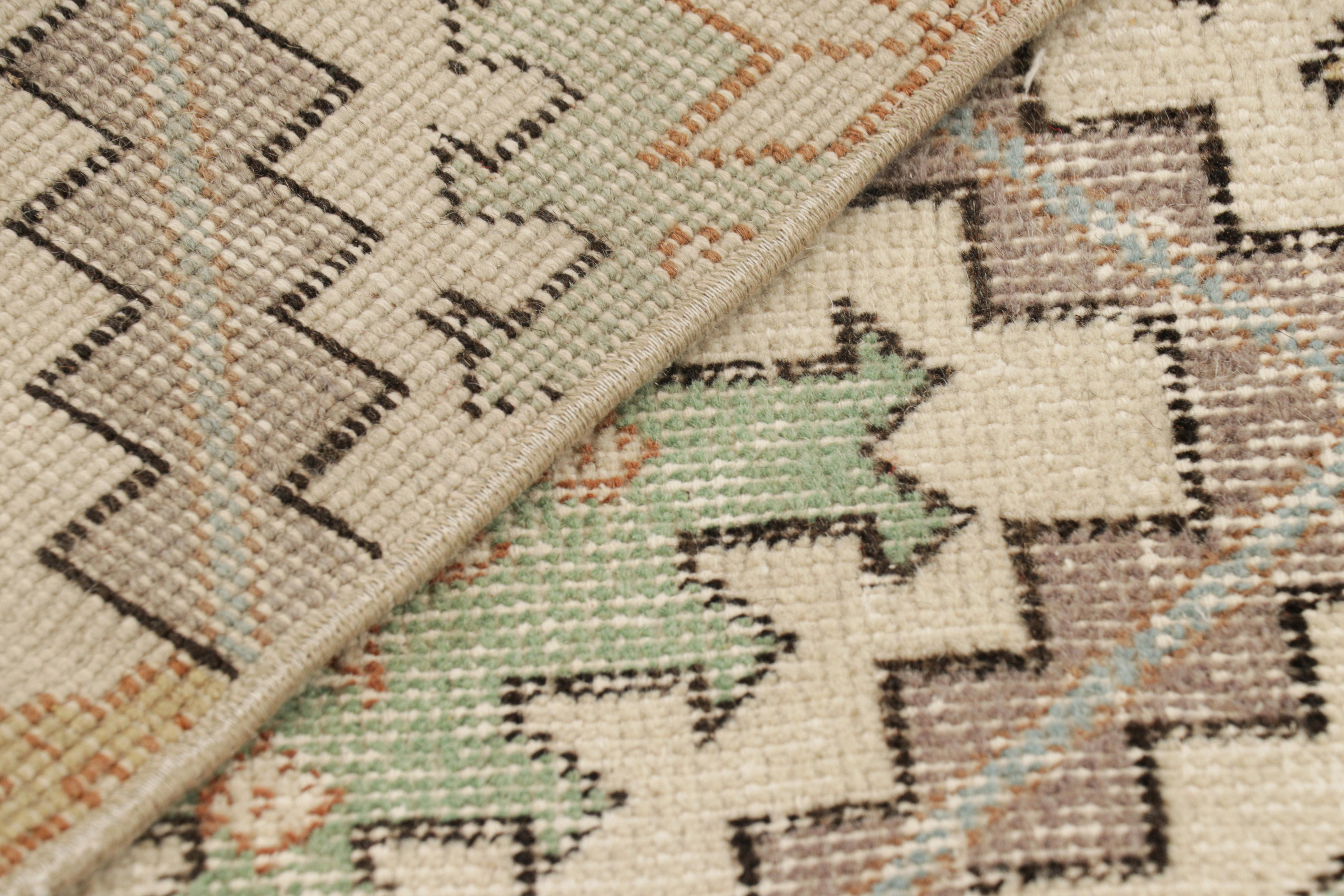 Vintage Zeki Müren Rug in Polychromatic Floral Patterns, from Rug & Kilim For Sale 1