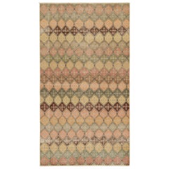 Vintage Zeki Müren Rug in Polychromatic Geometric Pattern, by Rug & Kilim