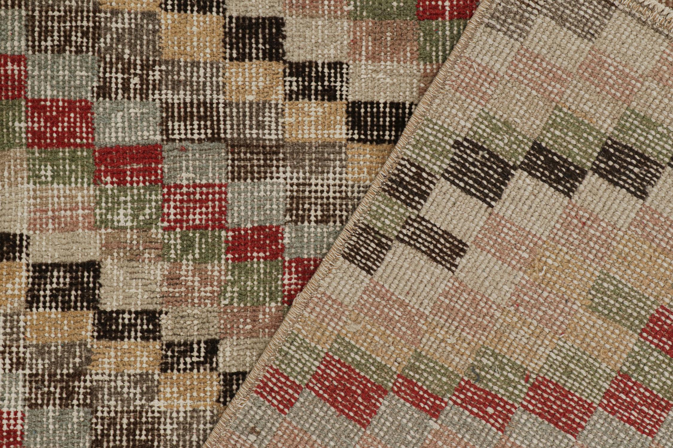 Vintage Zeki Müren Teppich in polychromatischen geometrischen Mustern, von Rug & Kilim (Mitte des 20. Jahrhunderts) im Angebot