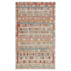 Vintage Zeki Müren Rug in Polychromatic Geometric Patterns by Rug & Kilim