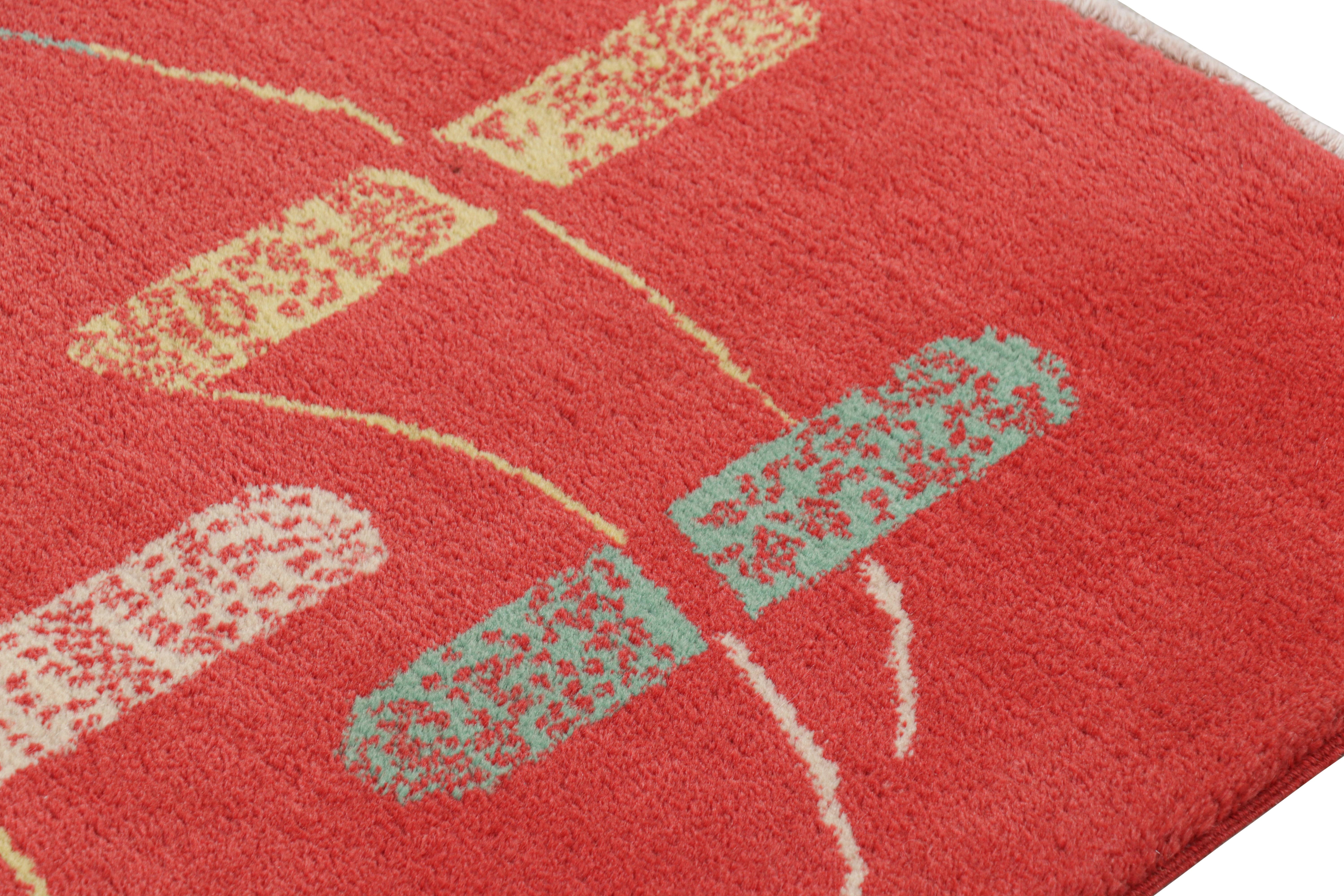 Alter Zeki Müren Teppich in Rot mit geometrischem Muster, von Rug & Kilim (Türkisch) im Angebot