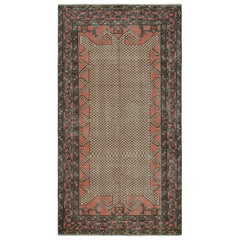 Alter Zeki Müren Teppich in Rot- und Goldtönen, von Rug & Kilim