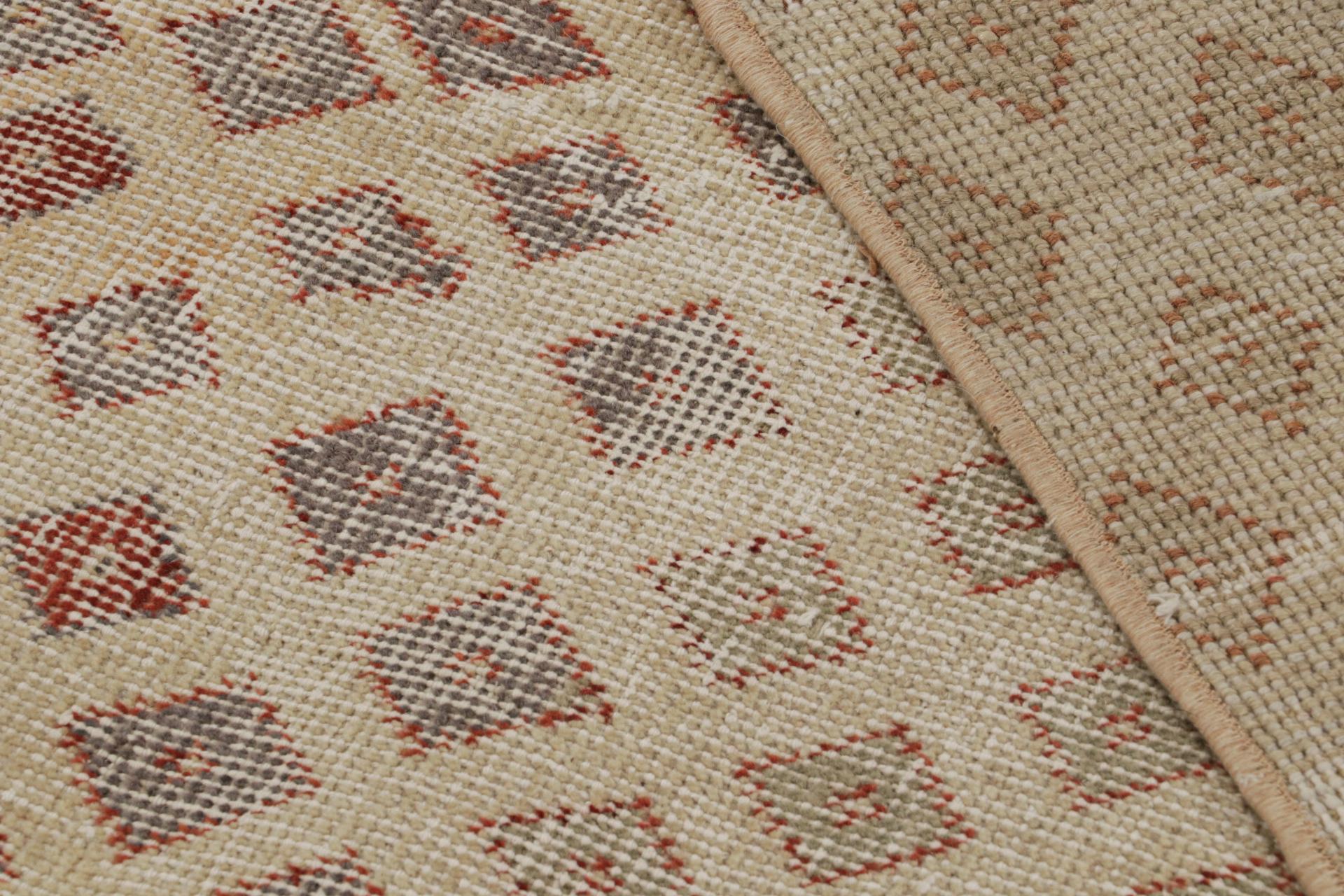 Wool Vintage Zeki Müren Rug, with All-Over Geometric patterns, from Rug & Kilim For Sale
