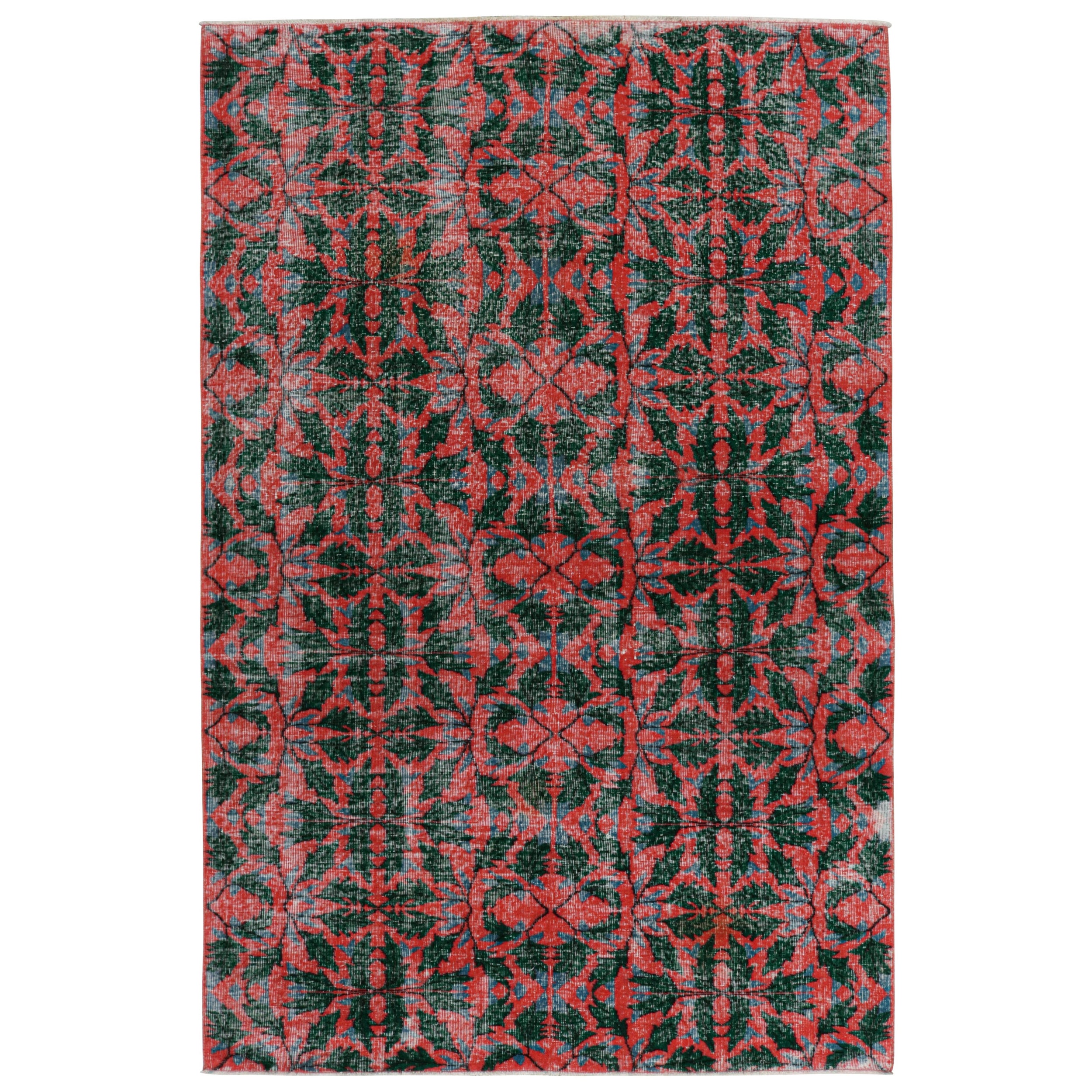 Vintage Zeki Muren Teppich, mit Classic Blumenmuster, von Rug & Kilim