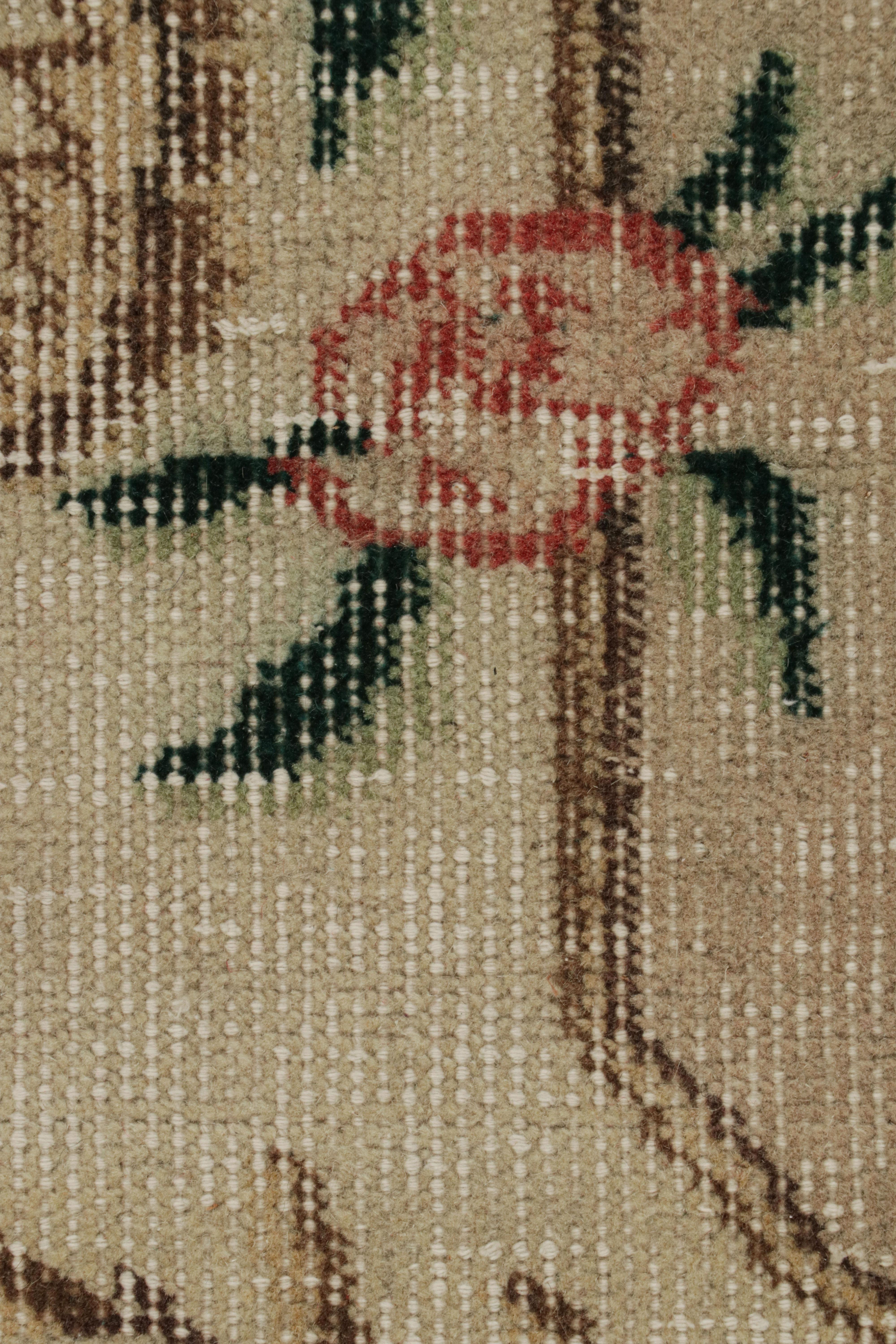 Tappeto vintage Zeki Müren, con motivi geometrici floreali, da Rug & Kilim In condizioni buone in vendita a Long Island City, NY