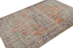 Vintage Zeki Müren Rug, with Geometric Patterns and Medallion, from Rug & Kilim