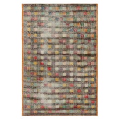 Vintage Zeki Müren Teppich mit mehrfarbigem, geometrischem Muster  Rug & Kilim