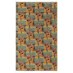 Vintage Zeki Müren Rug with Polychromatic Geometric Pattern by Rug & Kilim