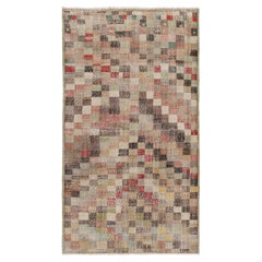 Vintage Zeki Müren Teppich mit polychromen geometrischen Mustern von Rug & Kilim