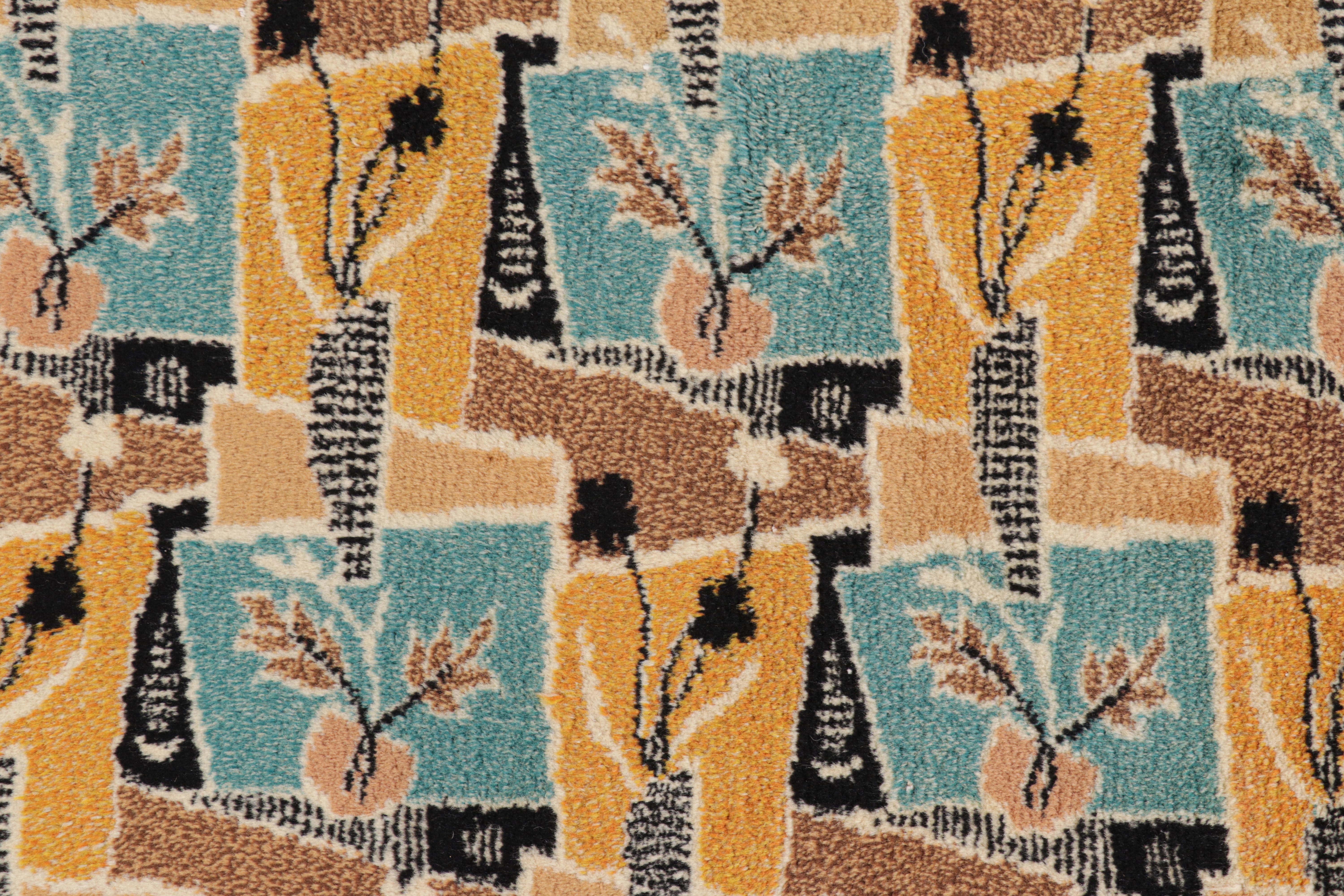 Vintage Zeki Müren Teppich mit polychromen geometrischen Mustern, von Rug & Kilim (Türkisch) im Angebot