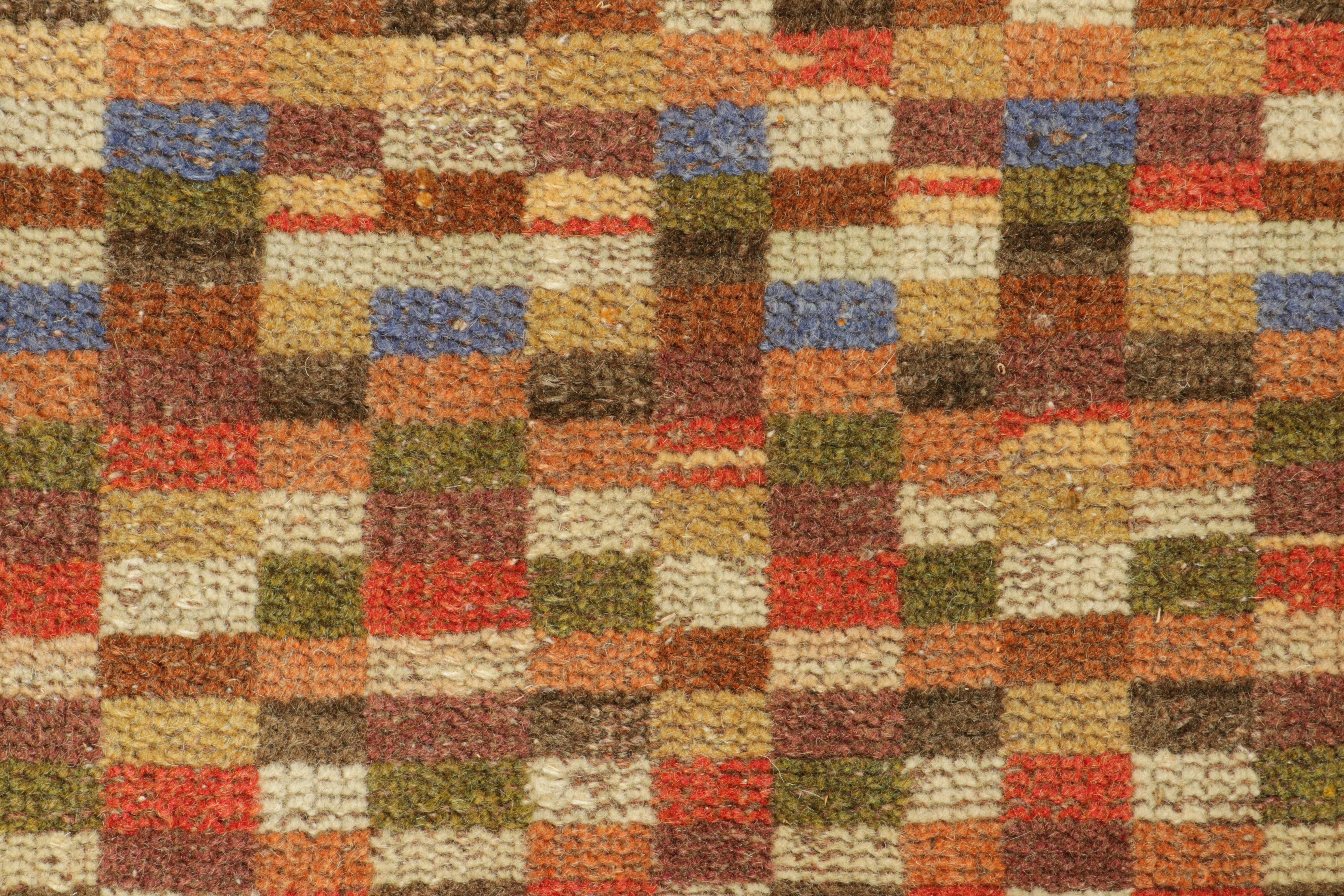 Vintage Zeki Müren Teppich mit polychromen geometrischen Mustern, von Rug & Kilim (Türkisch) im Angebot