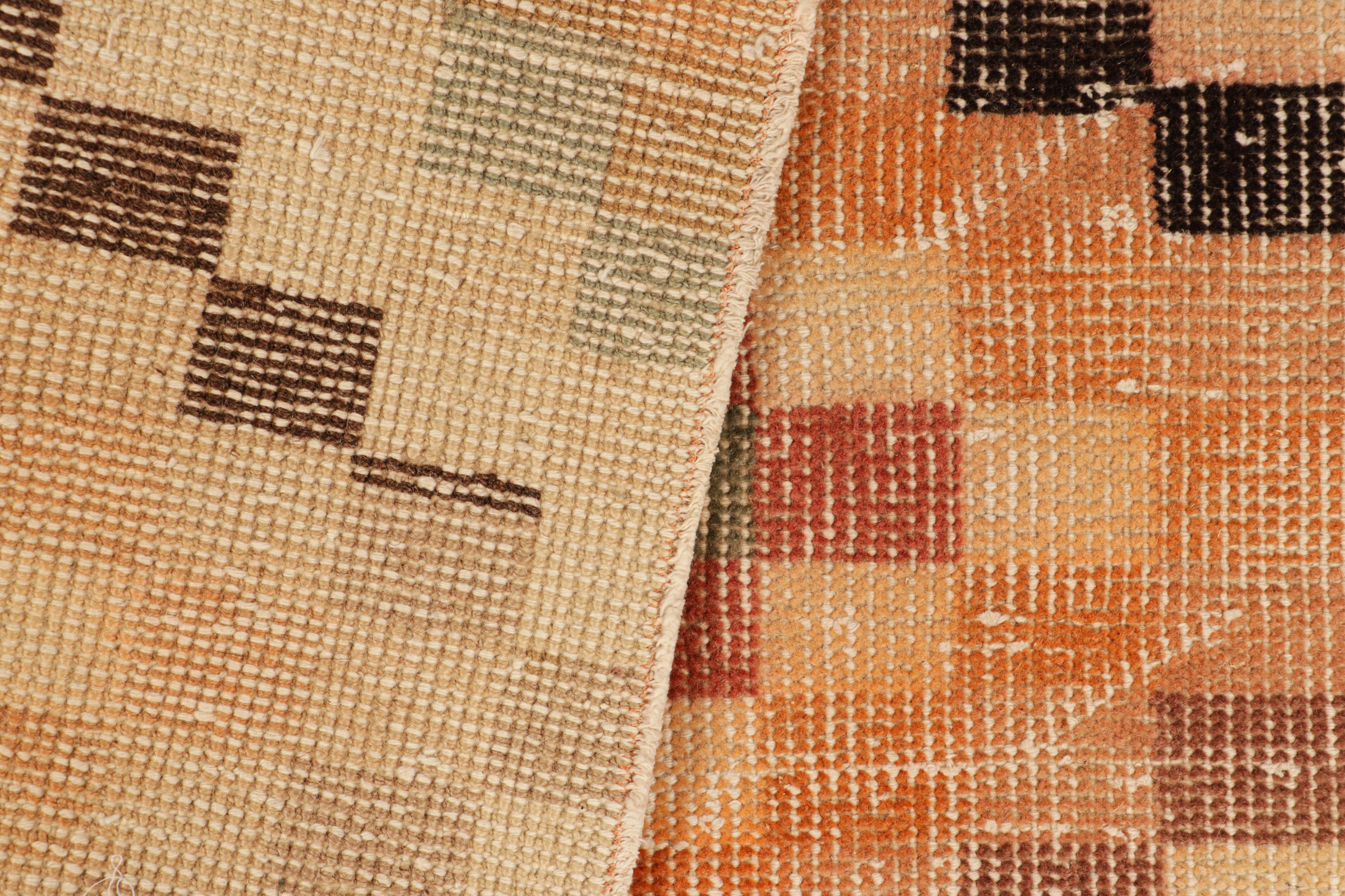 Vintage Zeki Müren Teppich mit polychromen geometrischen Mustern, von Rug & Kilim (Wolle) im Angebot