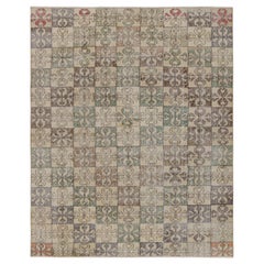 Vintage Zeki Müren Teppich, mit polychromen geometrischen Mustern, von Rug & Kilim
